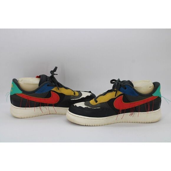 Nike Air Force 1 Low BHM Size 11 DK Smoke Grey/Track Red CT5534 001 - Picture 7 of 11